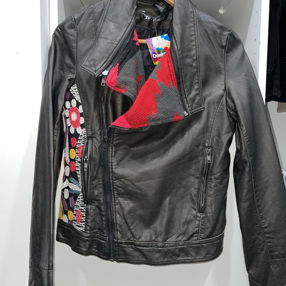 Desigual CHAQ WORLD Leather Jacket